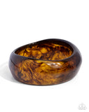 Eye-Catching Evening Brown ✧ Bangle Bracelet