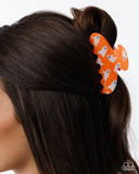 Ghostly Greeting Orange ✧ Hair Clip