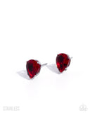 Teardrop Transit Red ✧ Post Earrings