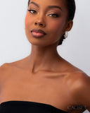 Twinkle Rhodium ✧ Hoop Earrings