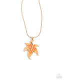 Leafy Lullaby Orange ✧ Necklace