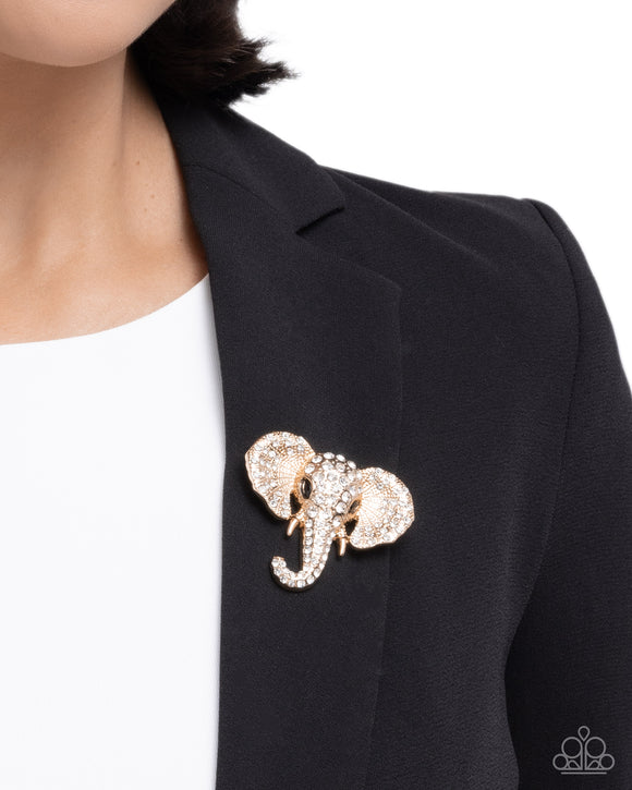 Elephant Empathy Gold ✧ Brooch