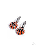 Adorable Airball Orange ✧ Hinge Hoop Earrings
