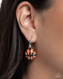 Adorable Airball Orange ✧ Hinge Hoop Earrings