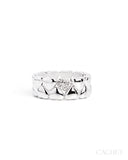 Promising Rhodium Size 7 ✧ Heart Ring