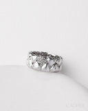 Promising Rhodium Size 7 ✧ Heart Ring
