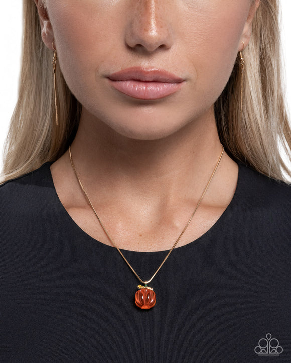 Picturesque Pumpkin Orange ✧ Necklace