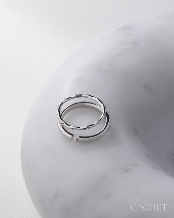 Rêve - Size 9  Rhodium ✧ Ring