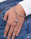 Leading Reindeer White ✧ Rhodium Plated Charm