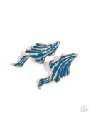Fluid Fashion Blue ✧ Post Earrings