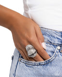 Glittery Gauge Silver ✧ Ring