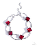 Square Story Red ✧ Bracelet