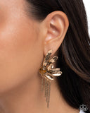 Sentimental Season Brown ✧ Post Earrings