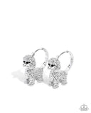 Prized Poodle Silver ✧ Hinge Hoop Earrings