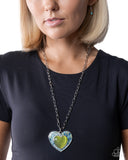 Courting Cache Green ✧ Heart Necklace