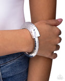 Stately Sass Silver ✧ Hinged Bracelet