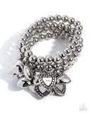 Affectionate Acclaim Silver ✧ Heart Stretch Bracelet