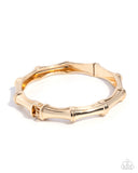 Textured Tale Gold ✧ Hinged Bracelet