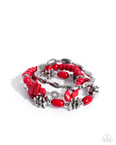 Freeing Frontier Red ✧ Stretch Bracelet