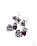 Courting Favor Purple ✧ Heart Earrings