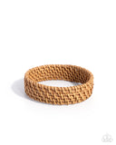 Woven Worth Brown ✧ Bangle Bracelet
