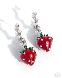 Strawberry Picnic Red ✧ Hoop Earrings