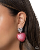 Mesmerizing Melody Pink ✧ Heart Post Earrings