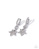 Counting Constellations White ✧ Hinge Hoop Earrings