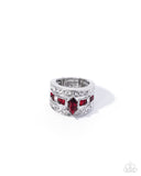 Stacked Spirit Red ✧ Ring