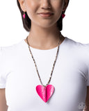 Cupid Craze Pink ✧ Heart Necklace