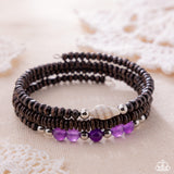 Shell Specialty Purple ✧ Coil Bracelet