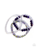 Confident Courtesy Purple ✧ Stretch Bracelet