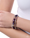 Confident Courtesy Purple ✧ Stretch Bracelet