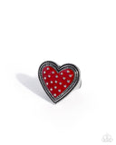 Painted Production Red ✧ Heart Ring
