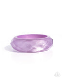 Clear Clairvoyance Purple ✧ Bangle Bracelet
