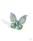 Shimmery Singularity Green ✧ Butterfly Ring
