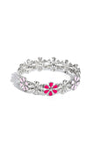 Floral Fever Pink ✧ Necklace & Floral Fair Pink ✧ Stretch Bracelet