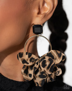 Animal Print,Black,Earrings Post,Exclusive,Gold,Life of the Party,Charming Cheetah Gold ✧ Post Earrings