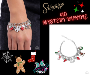 Bracelet Clasp,Favorite,Holiday,Multi-Colored,New,Christmas Cascade Multi ✧ Bracelet Bundle