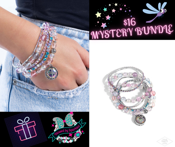 Dream On Dragonfly Multi ✧ Iridescent Stretch Bracelet Bundle