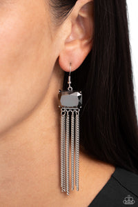 Exclusive,Hematite,Silver,Dreaming of TASSELS Silver ✧ Hematite Earrings