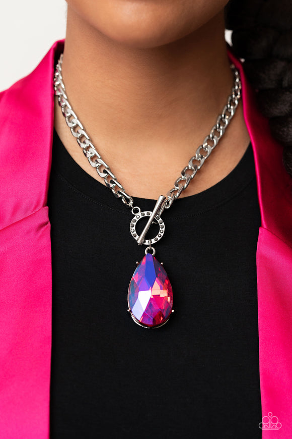 Edgy Exaggeration Pink ✧ Necklace