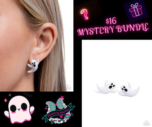 Ghost Hunter White ✧ Post Earrings Bundle