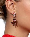Gingerbread Man Multi ✧ Post Earring