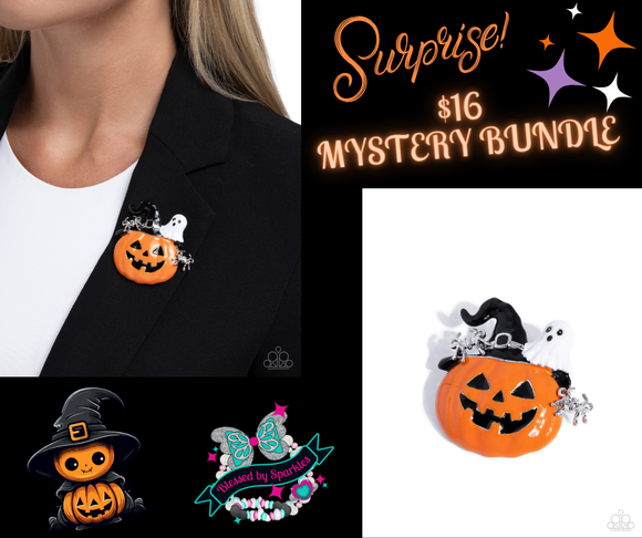 Historic Halloween Orange ✧ Brooch Bundle