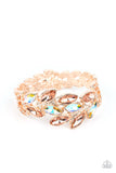 Luminous Laurels Rose Gold ✧ Hinged Bracelet