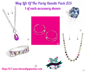Blue,Bracelet Hinged,Earrings Hoop,Exclusive,Life of the Party,Multi-Colored,Necklace Short,Pink,Ring Wide Back,Sets,White,May 2023 Life of the Party Blissentials
