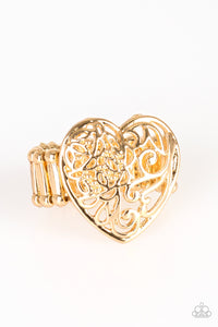 Gold,Hearts,Ring Wide Back,Valentine's Day,Meet Your MATCHMAKER Gold ✧ Ring