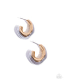 Metallic Multicolored Multi ✧ Hoop Earrings