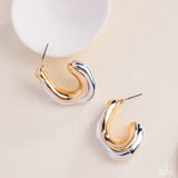 Metallic Multicolored Multi ✧ Hoop Earrings